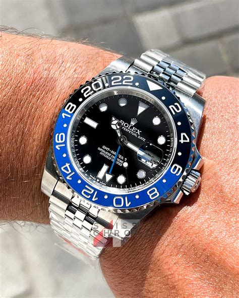 rolex gmt master 2 batman wertentwicklung|Rolex gmt Batman for sale.